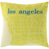 Surya City Maps SY-016 18"H x 18"W Pillow Kit