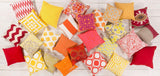 Surya City Maps SY-019 18"L x 18"W Pillow