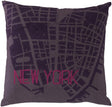 Surya City Maps SY-030 22"L x 22"W Accent Pillow