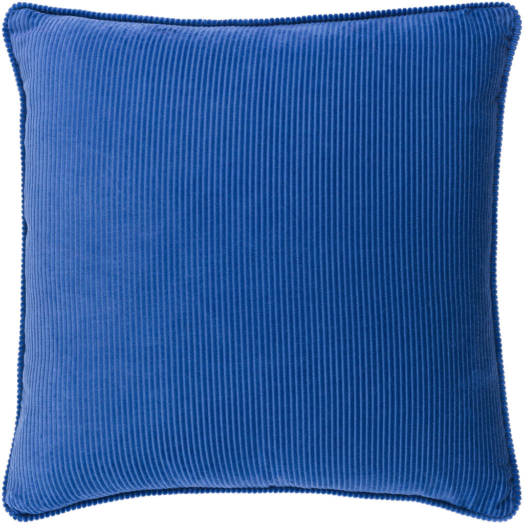 Surya Corduroy CDR-002 Dark Blue 18"H x 18"W Pillow Cover