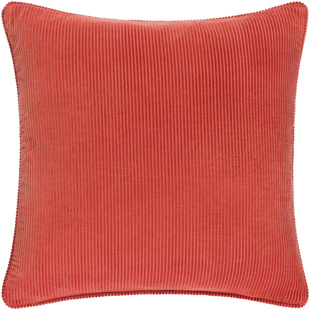 Surya Corduroy CDR-003 Orange 18"H x 18"W Pillow Cover