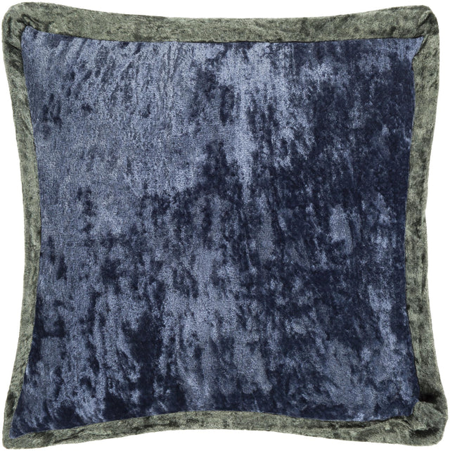 Surya Cyber CYB-003 Ink Blue Olive 20"H x 20"W Pillow Cover