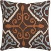 Surya Decorative Pillows Fa-002 Brick Red Dark Brown 18
