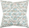 Surya Decorative Pillows Js-045 Aqua Dark Brown 22