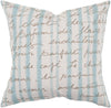 Surya Decorative Pillows Js-047 Aqua Dark Brown 22
