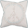 Surya Decorative Pillows Js-050 Aqua Light Beige 18