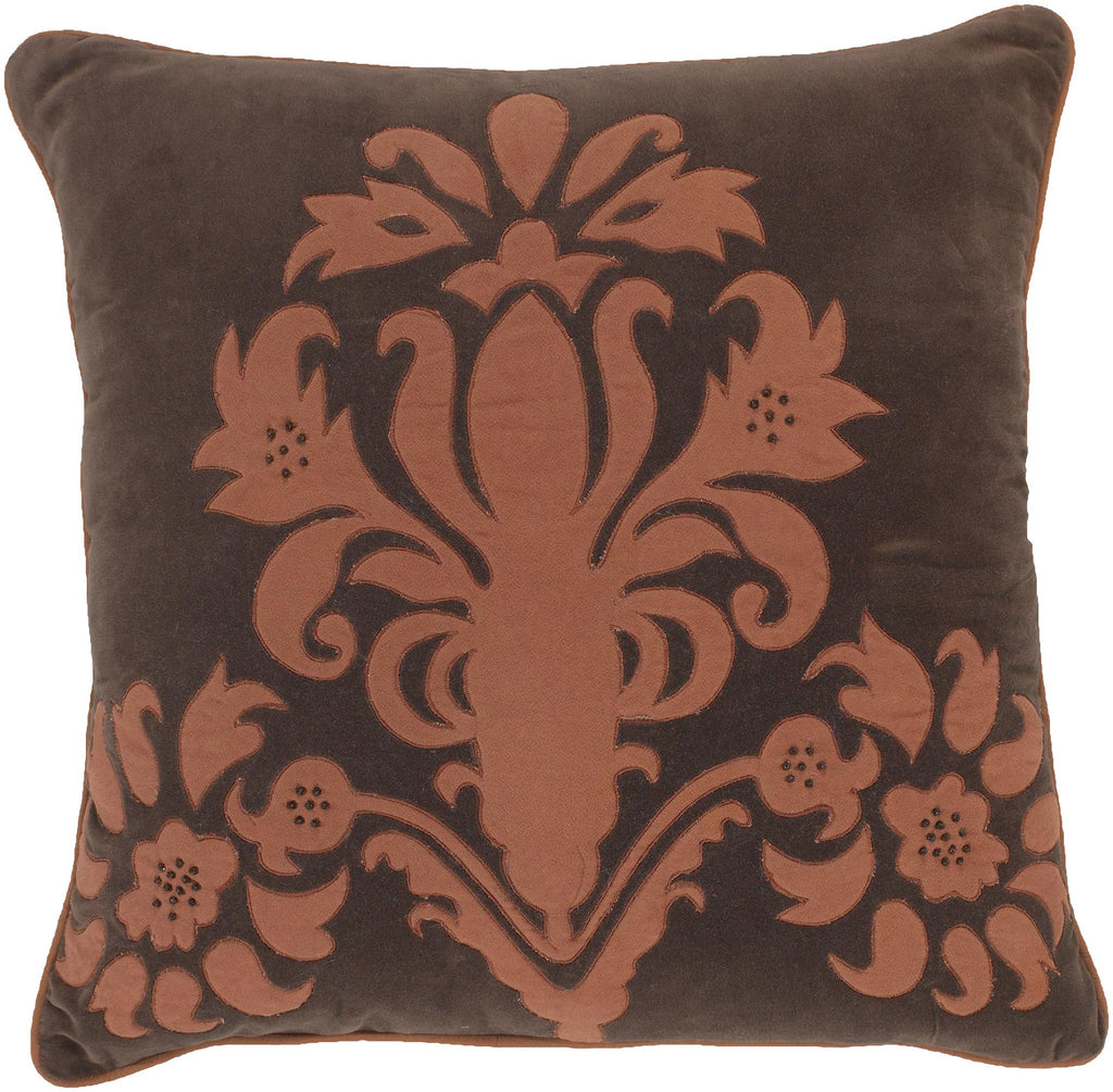 Surya Decorative Pillows P-0035 18"L x 18"W Accent Pillow