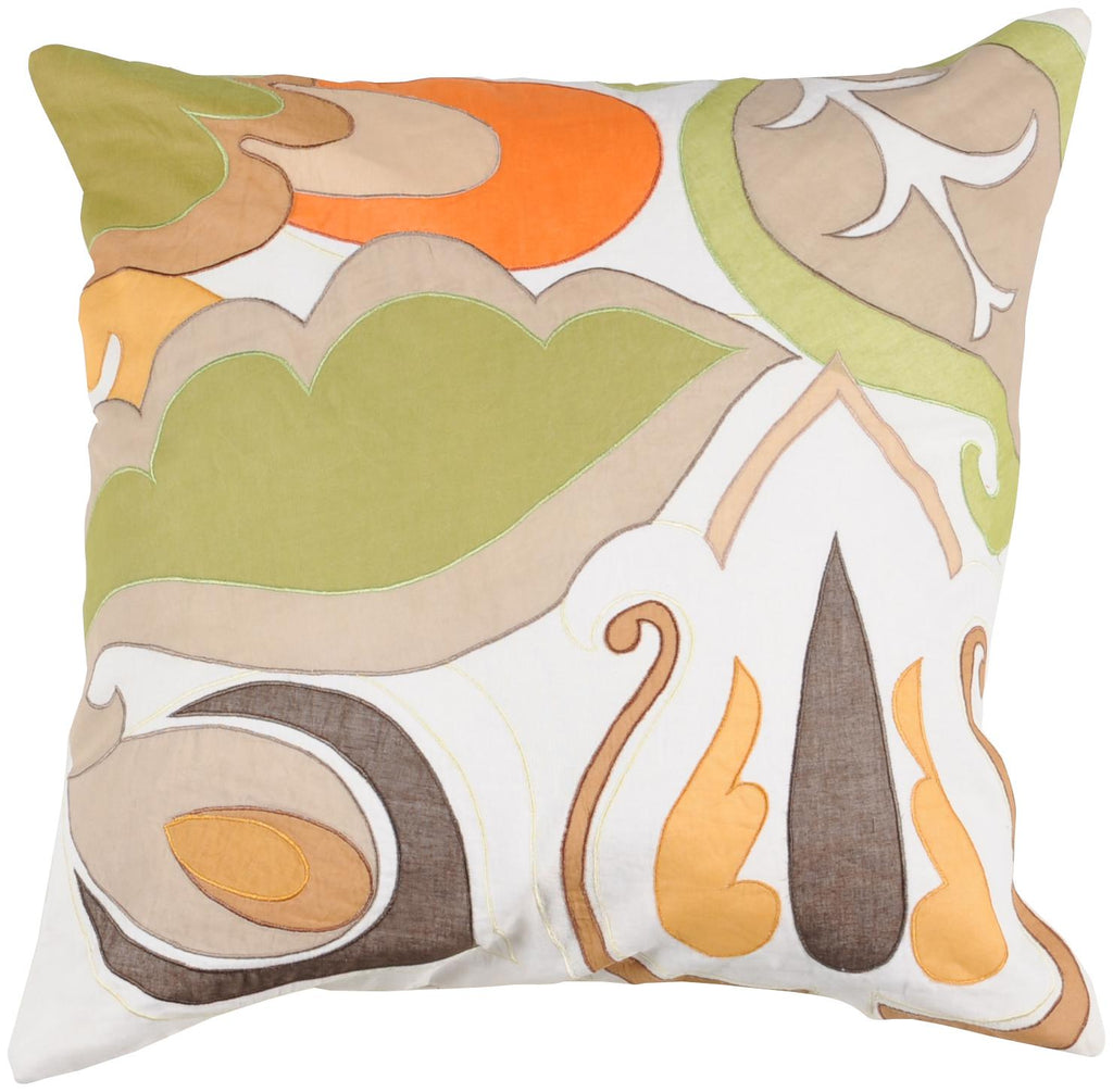 Surya Decorative Pillows P-0197 22"L x 22"W Accent Pillow