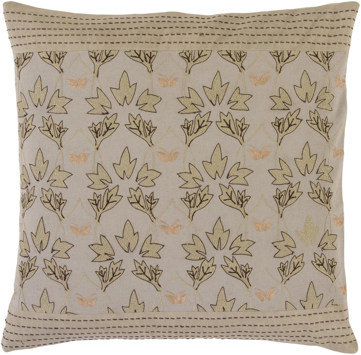 Surya Decorative Pillows SI-2013 18"L x 18"W Accent Pillow