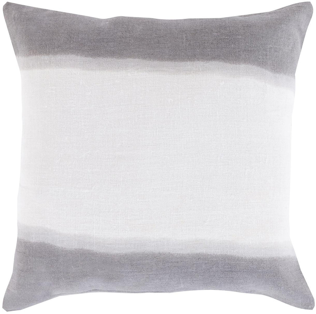 Surya Double Dip DD-003 Charcoal Light Gray 18"H x 18"W Pillow Cover