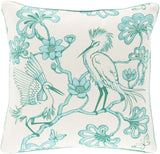 Surya Egrets FBE-001 20"H x 20"W Pillow Cover