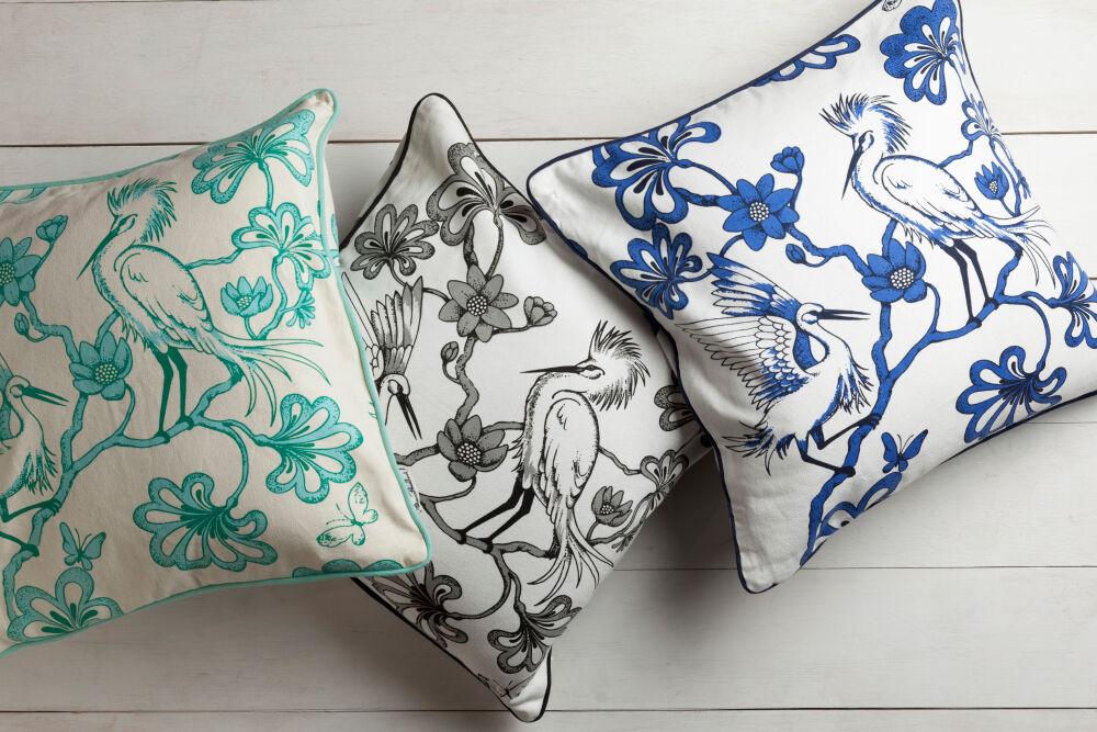 Surya Egrets FBE-001 20"L x 20"W Pillow