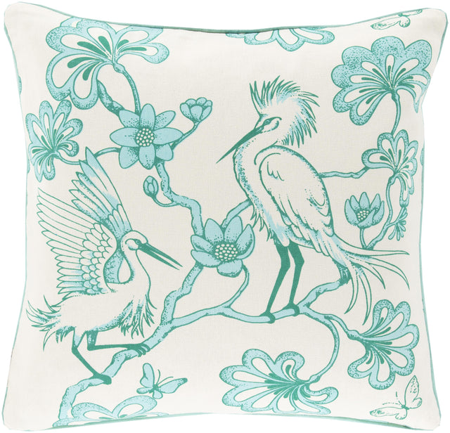 Surya Egrets FBE-001 20"H x 20"W Pillow Kit