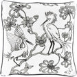Surya Egrets FBE-003 20"H x 20"W Pillow Cover