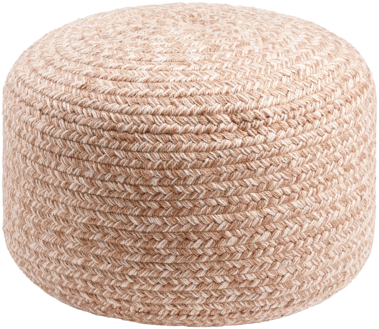 Surya Entwined EDPF-001 12"H x 18"W x 18"D Pouf