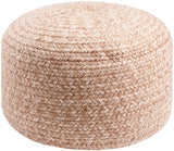 Surya Entwined EDPF-001 12"H x 18"W x 18"D Pouf