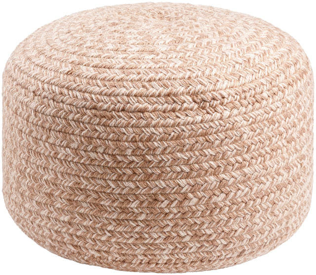 Surya Entwined EDPF-001 12"H x 18"W x 18"D Pouf