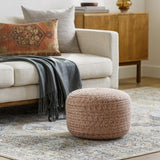 Surya Entwined EDPF-001 12"H x 18"W x 18"D Pouf