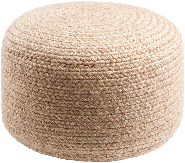 Surya Entwined EDPF-004 12"H x 18"W x 18"D Pouf