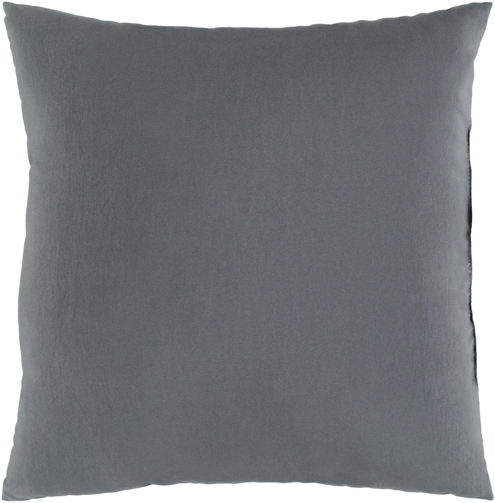 Surya Essien EI-003 Medium Gray 20"H x 20"W Pillow Cover