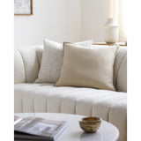 Surya Ethel ETL-001 Tan 22"H x 22"W Pillow Cover