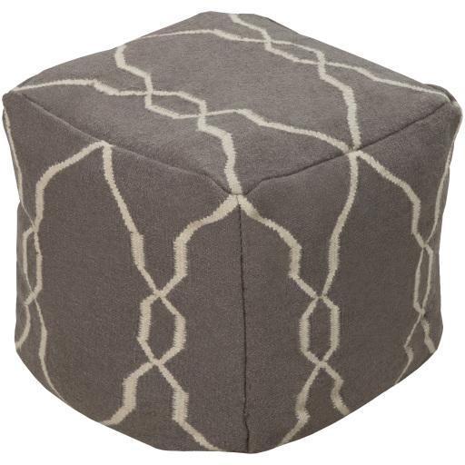 Surya Fallon POUF-24 18"H x 18"W x 18"D Pouf