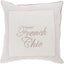 Surya French Chic FRC-002 22"H x 22"W Pillow Cover