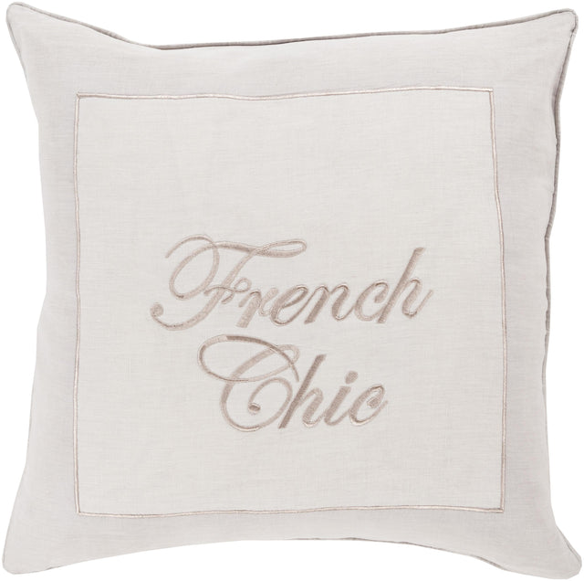 Surya French Chic FRC-002 22"H x 22"W Pillow Cover