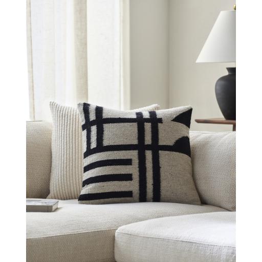 Surya Garold GOL-001 Black 18"H x 18"W Pillow Kit