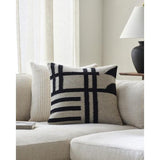 Surya Garold GOL-001 Black 20"H x 20"W Pillow Cover