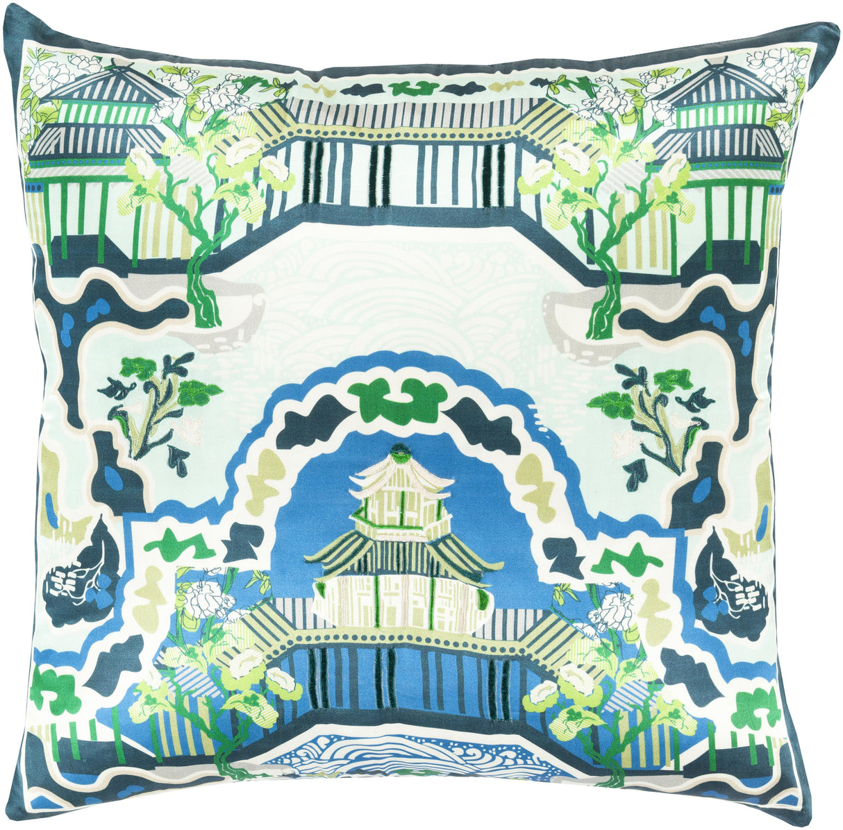 Surya Geisha GE-008 18"H x 18"W Pillow Cover