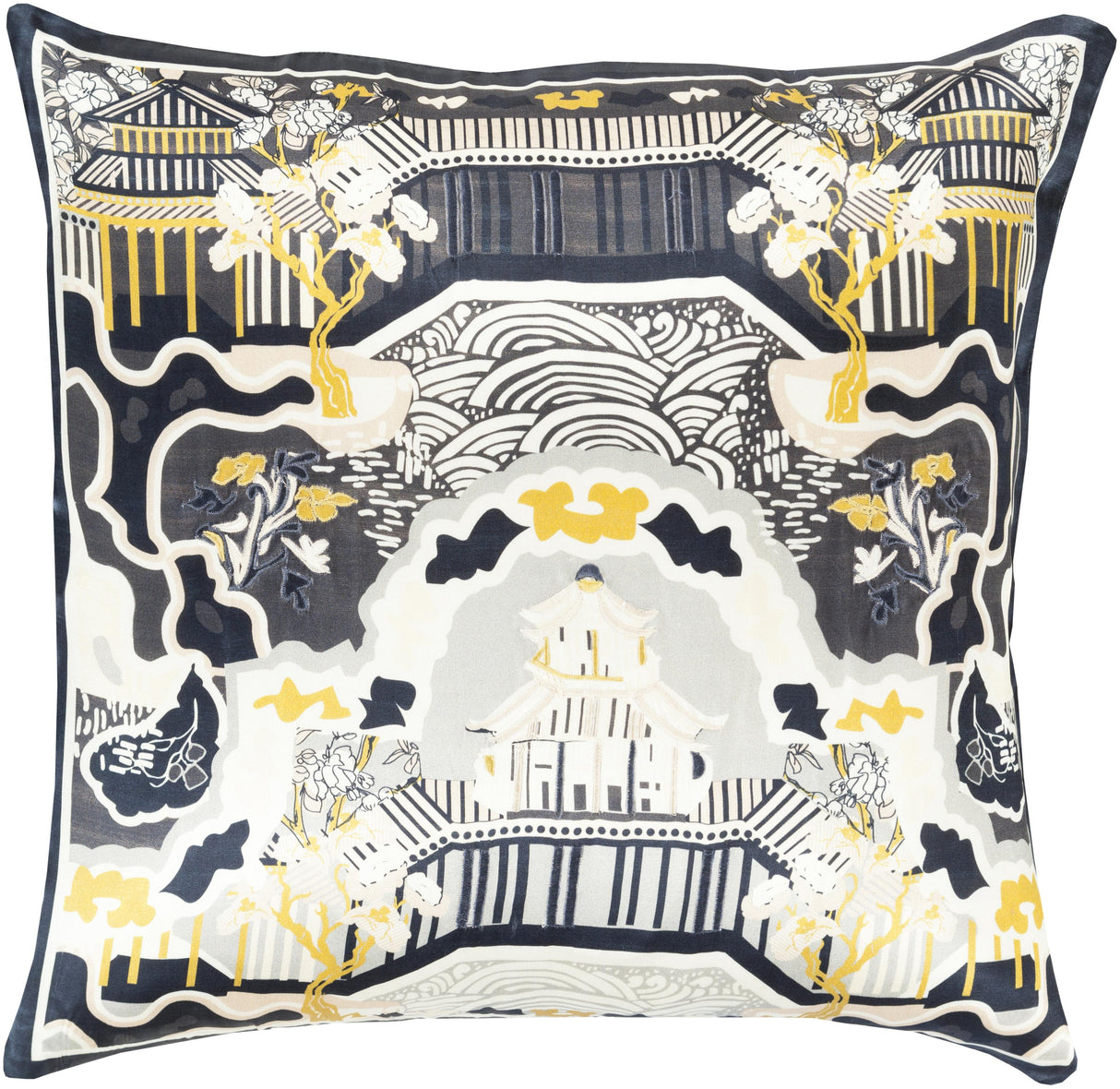 Surya Geisha GE-011 18"H x 18"W Pillow Cover