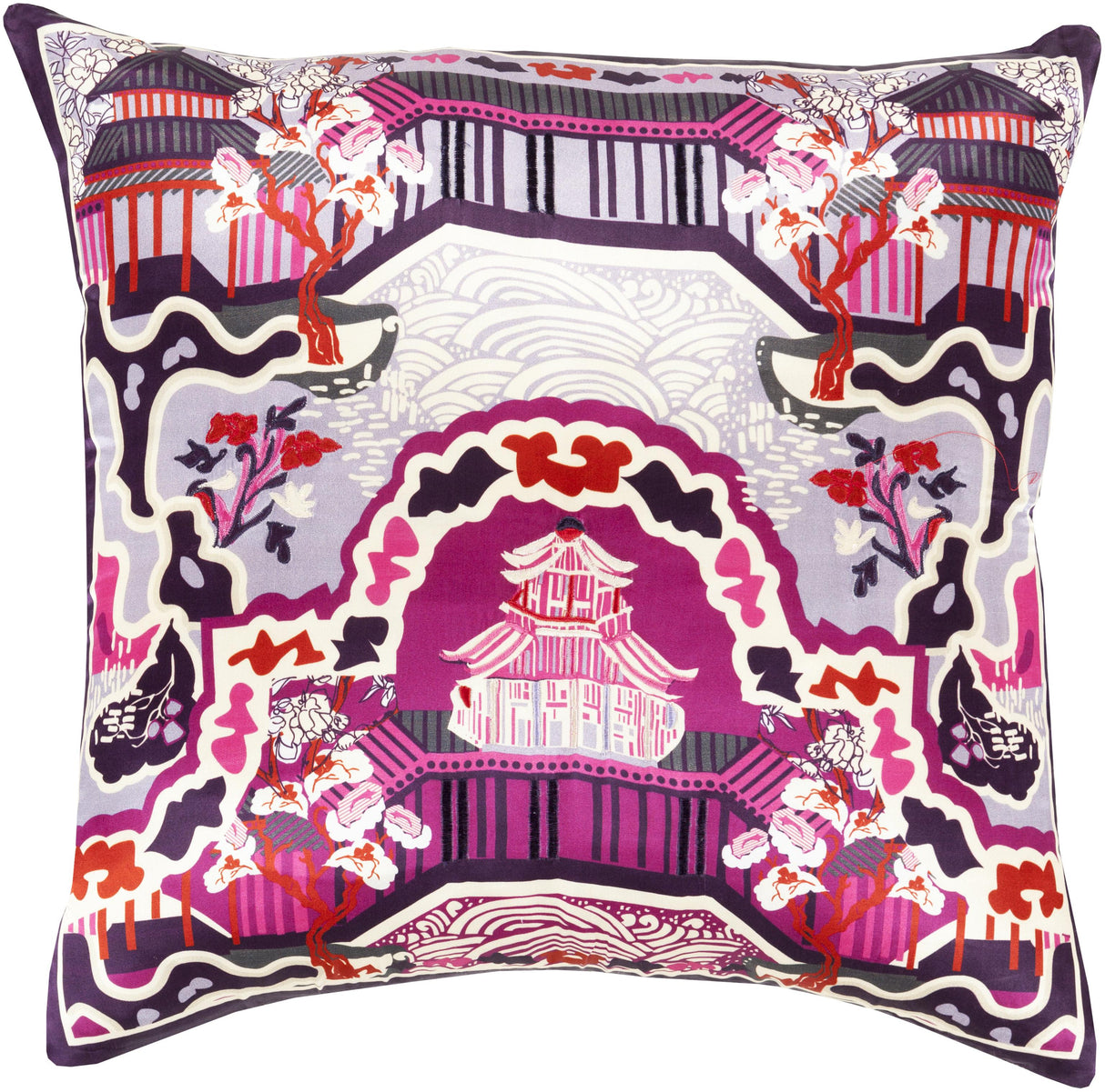 Surya Geisha GE-012 18"H x 18"W Pillow Cover