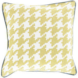 Surya Houndstooth SY-041 22"H x 22"W Pillow Kit