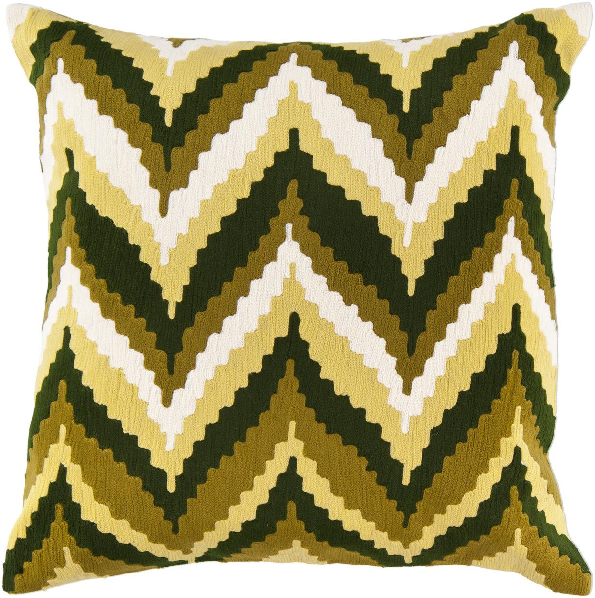 Surya Ikat Chevron AR-052 18"H x 18"W Pillow Kit