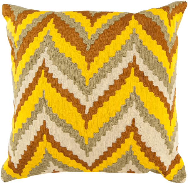 Surya Ikat Chevron AR-055 18"H x 18"W Pillow Cover