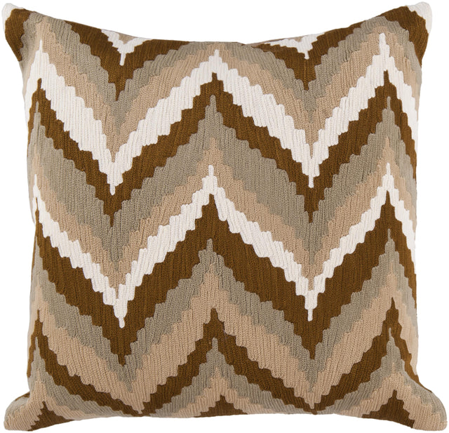 Surya Ikat Chevron AR-058 18"H x 18"W Pillow Kit