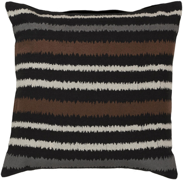 Surya Ikat Stripe AR-101 22"H x 22"W Pillow Cover