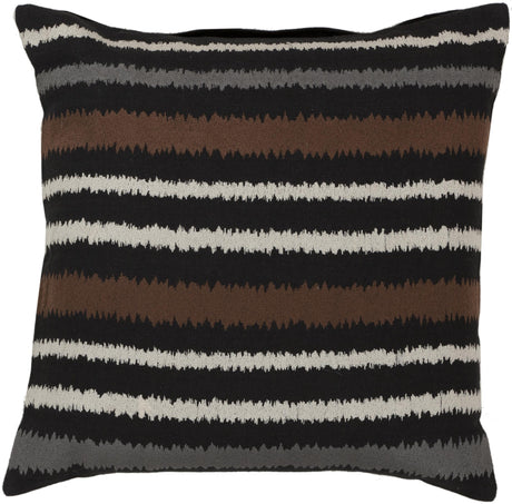 Surya Ikat Stripe AR-101 22"H x 22"W Pillow Kit