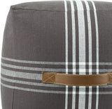Surya Jackson JKPF-001 16"H x 16"W x 16"D Pouf