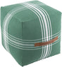 Surya Jackson JKPF-002 16"H x 16"W x 16"D Pouf