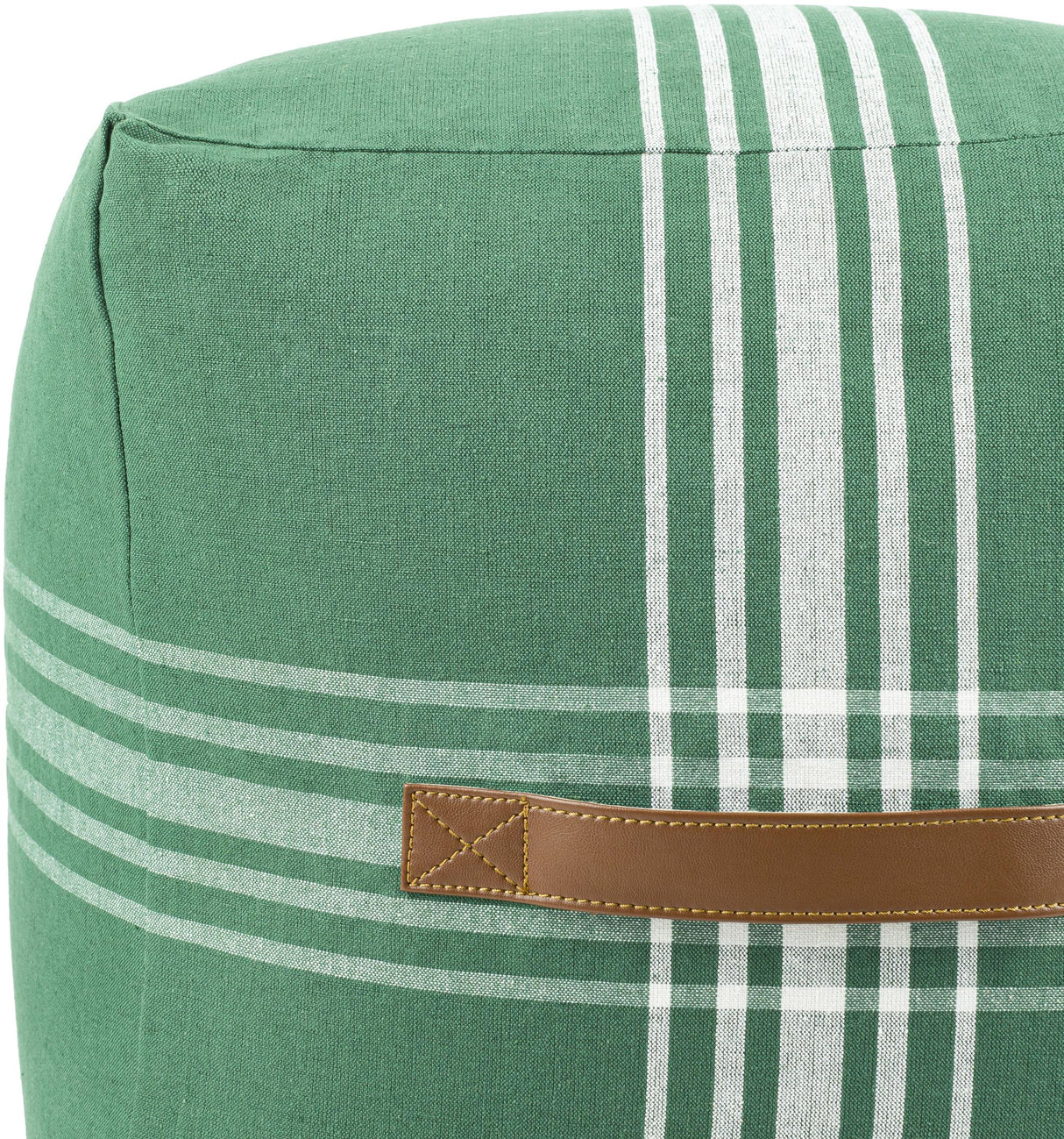 Surya Jackson JKPF-002 16"H x 16"W x 16"D Pouf