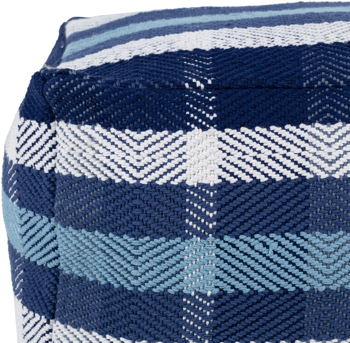 Surya Jacobean JBPF-001 14"H x 20"W x 20"D Pouf