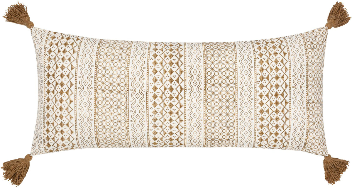 Surya Janya JNY-003 14"L x 32"W Lumbar Pillow