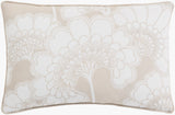 Surya Japanese Floral JA-001 13"L x 20"W Pillow Cover