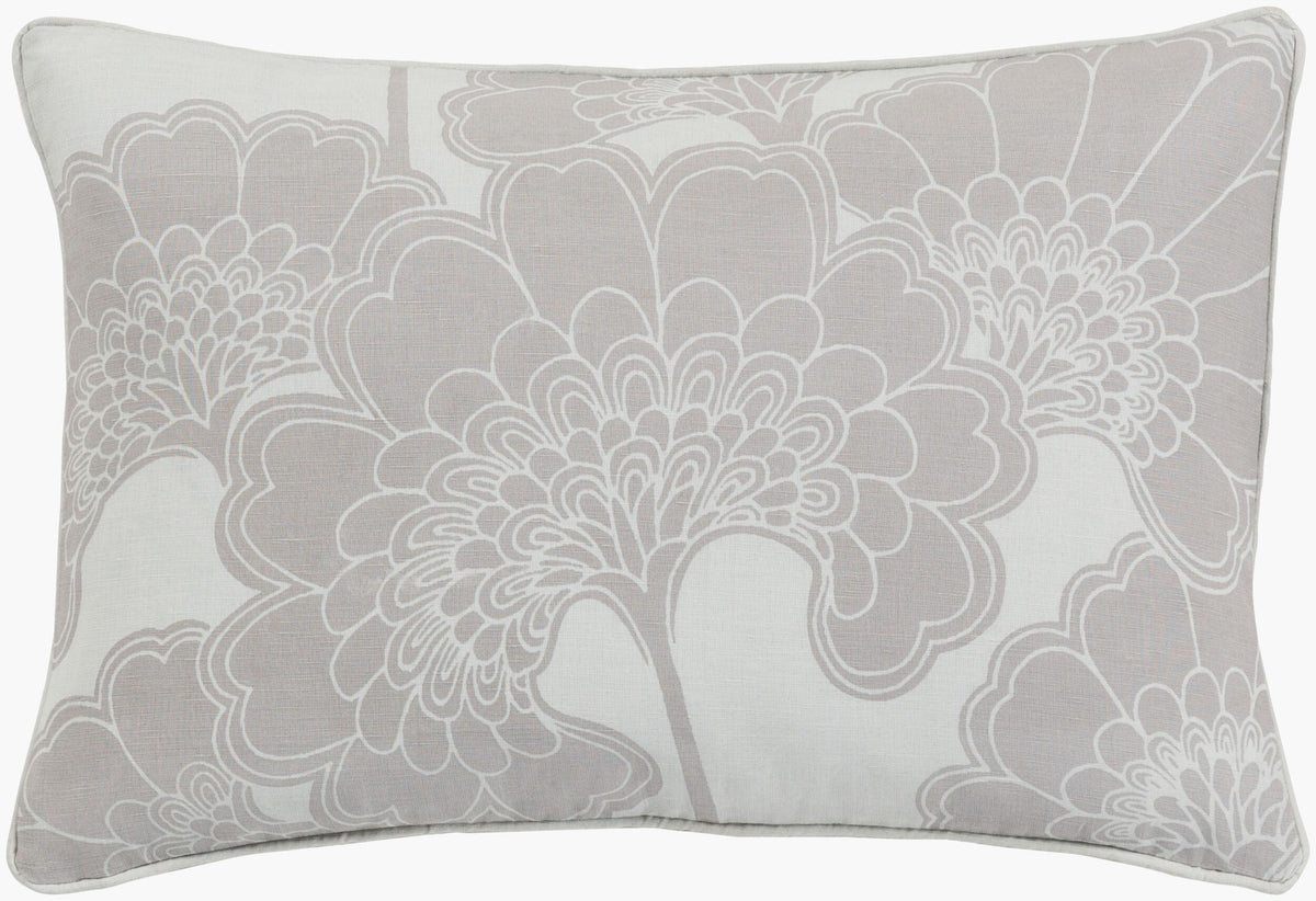 Surya Japanese Floral JA-003 13"L x 20"W Pillow Cover