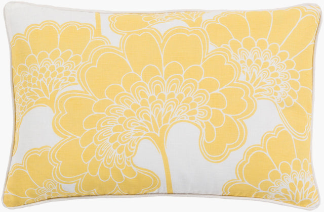 Surya Japanese Floral JA-005 13"L x 20"W Pillow Cover