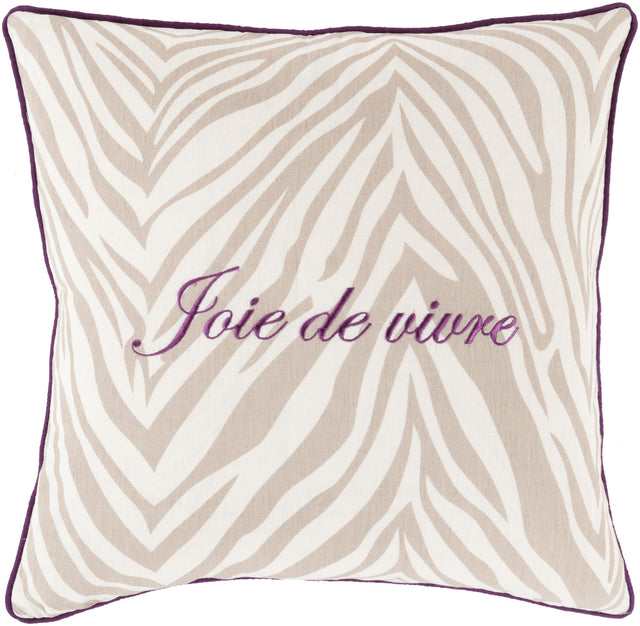 Surya Joie de Vivre JDV-002 22"H x 22"W Pillow Cover