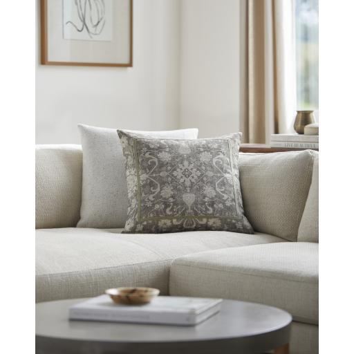 Surya Kabir KIR-001 Beige Light Sage 22"H x 22"W Pillow Cover