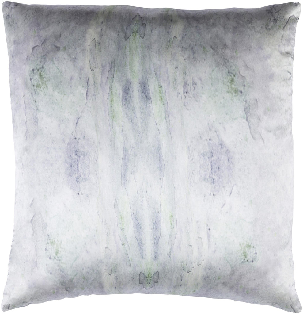 Surya Kalos KLS-002 Grass Green Light Gray 18"H x 18"W Pillow Cover